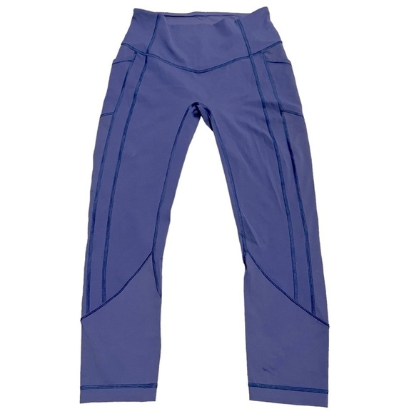 Lululemon All the right places crop Navy size 8 - Picture 2 of 5